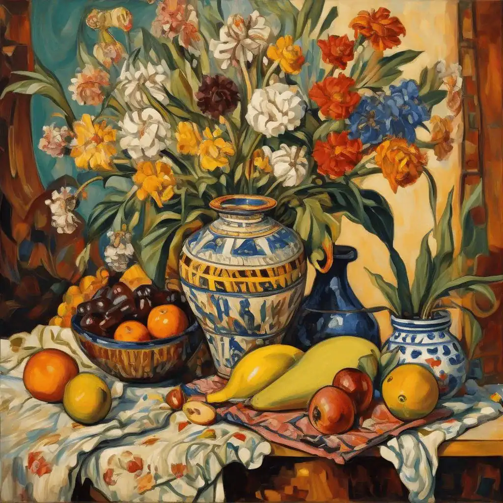 Still life with African pot – Irma Stern