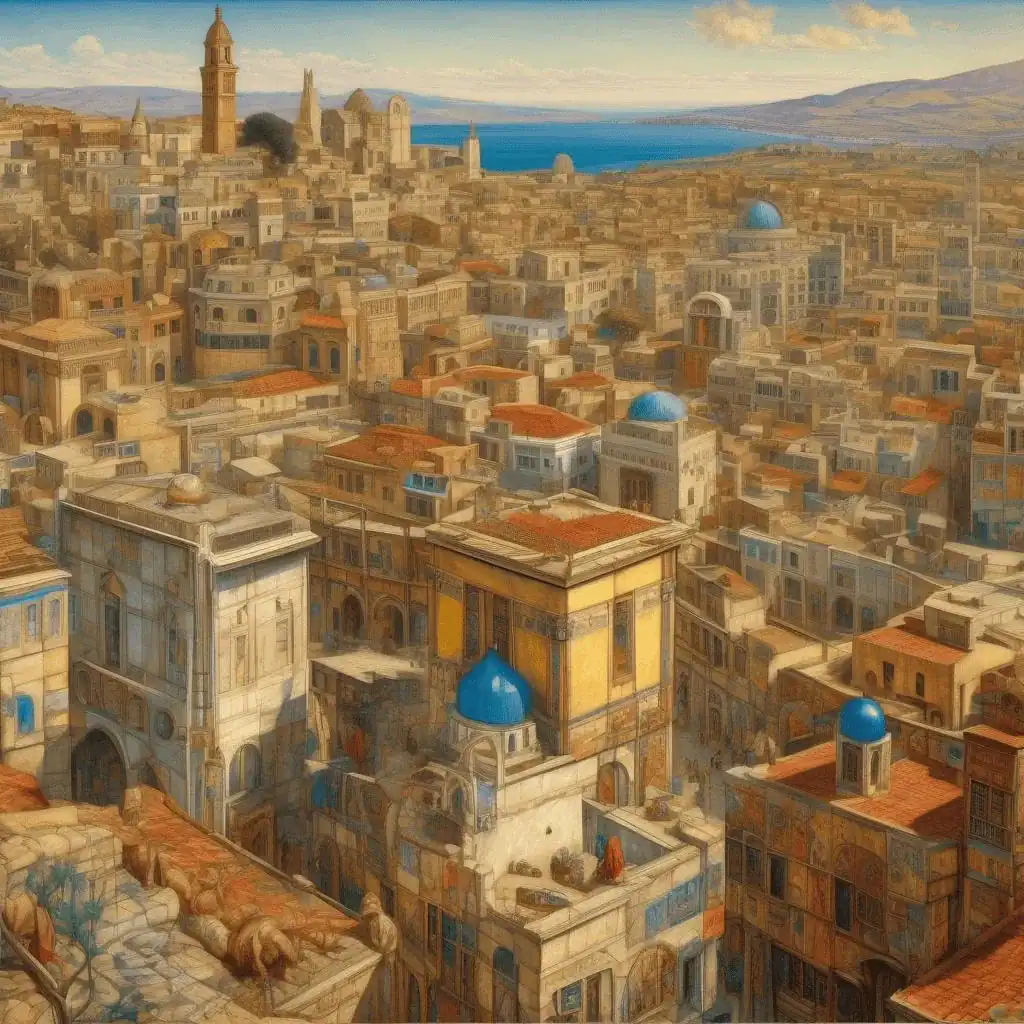 Distant View of Nazareth – William Holman Hunt