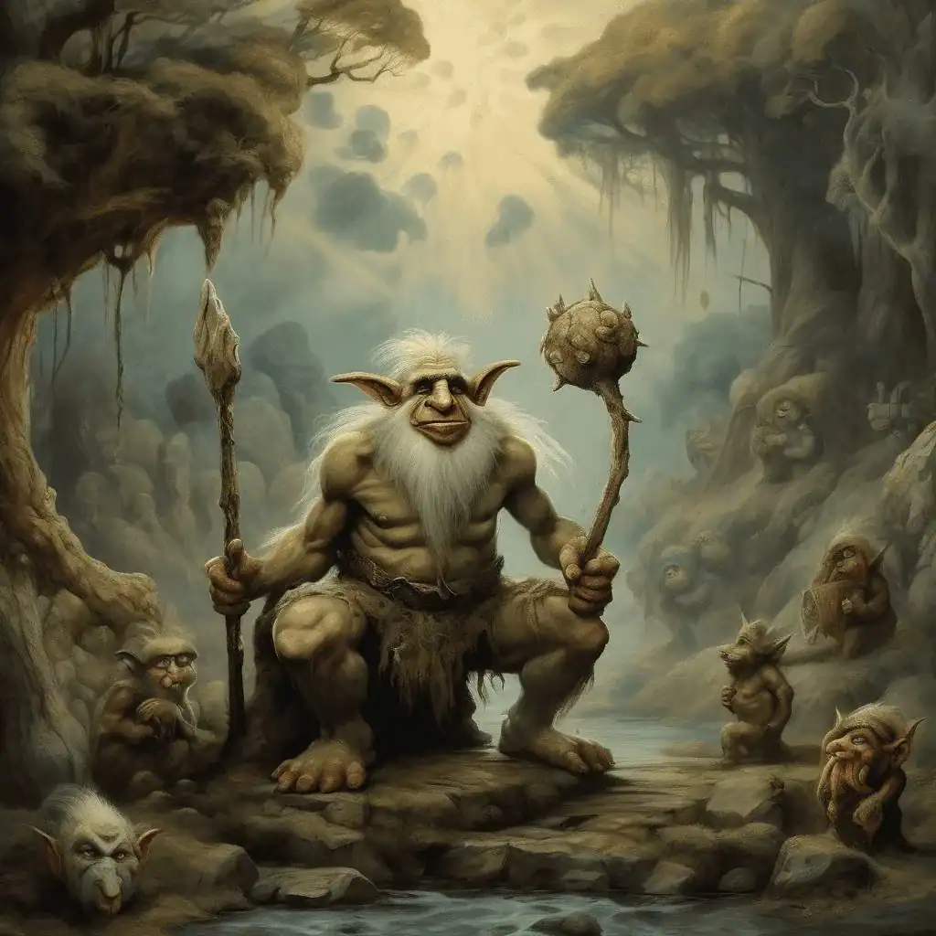 Troll wonders how old he is – Trollet som grunner på hvor gammelt det er